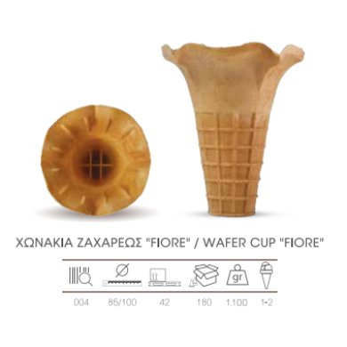 ΚΥΠΕΛΛΑ ΒΑΦΛΑΣ ΖΑΧΑΡΕΩΣ"FIORE" 180ΤΕΜ