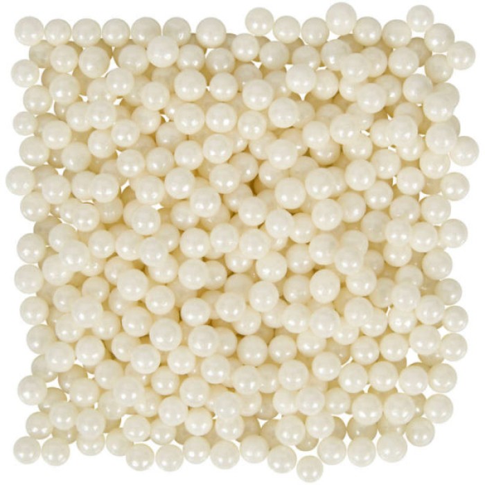 Νο22971 ΠΕΡΛΕΣ ΛΕΥΚΕΣ 6mm ΒΑΖΟ 320gr