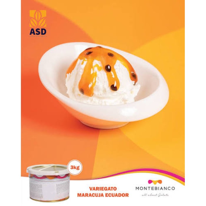 ΡΙΠΛΑ PASSION FRUIT GOURMET MARACUJA ECUADOR MONTEBIANCO 3kg