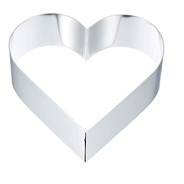 ΤΣΕΡΚΙ INOX ΚΑΡΔΙΑ 20*20*4cm (1581)