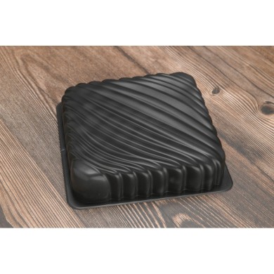 ΤΣΕΡΚΙ ΤΟΥΡΤΑΣ ΤΕΤΡΑΓΩΝΗ ΡΙΓΕ 18*18*3,5cm (01706)