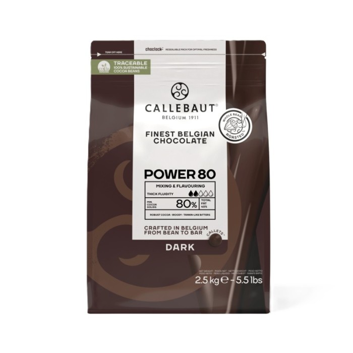 ΣΟΚΟΛΑΤΑ ΥΓΕΙΑΣ  80-20-44NV CALLEBAUT POWERFULL 2.5kg
