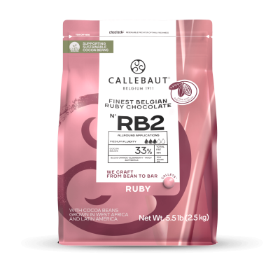 ΣΟΚΟΛΑΤΑ RUBY 2 CALLEBAUT CALLETS 2,5kg