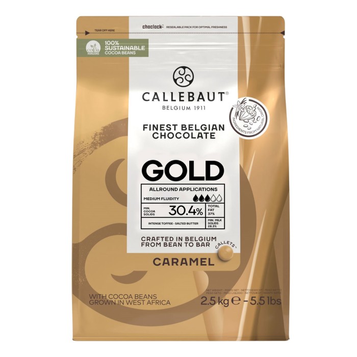 ΣΟΚΟΛΑΤΑ GOLD CARAMEL CALLEBAUT CALLETS 2,5kg