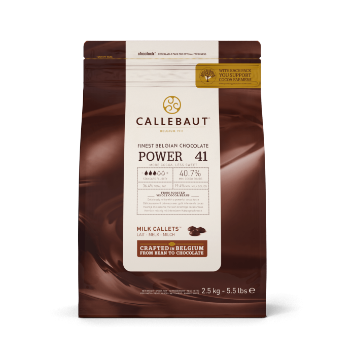 ΣΟΚΟΛΑΤΑ ΓΑΛΑΚΤΟΣ 841-POWER 41 CALLEBAUT 40.7% 2,5kg