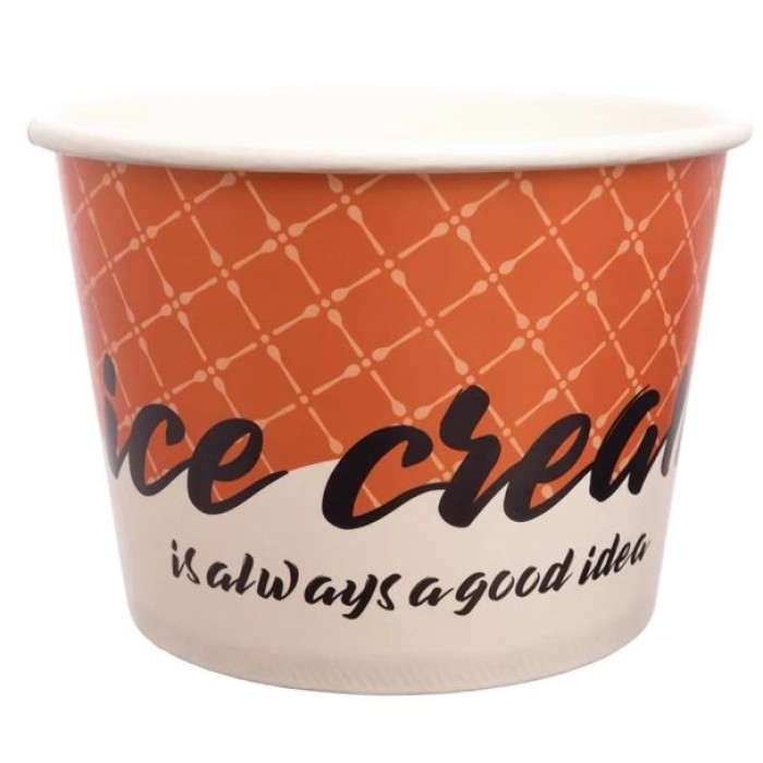 ΜΠΩΛ ΧΑΡΤΙΝΑ 1100ml ice cream 50ΤΕΜ