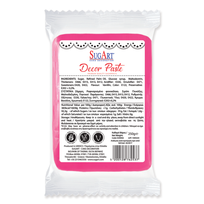 SUGART ΖΑΧΑΡΟΠΑΣΤΑ ΧΡΩΜΑ 1kg