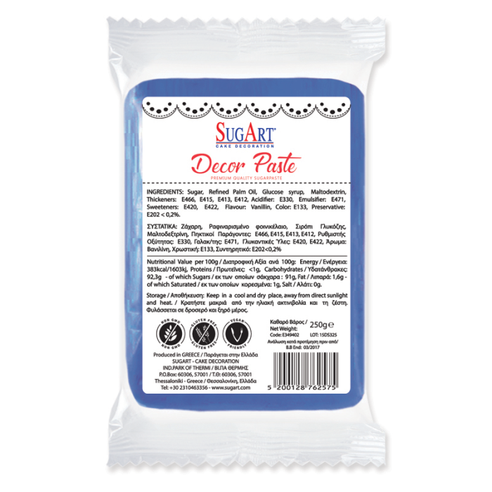 SUGART ΖΑΧΑΡΟΠΑΣΤΑ ΧΡΩΜΑ 1kg