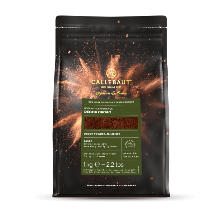ΚΑΚΑΟ DECOR POWDER BOTANICAL CALLEBAUT 1kg